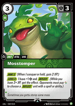 Mosstomper UNL-047/219-P Foil Riftbound card