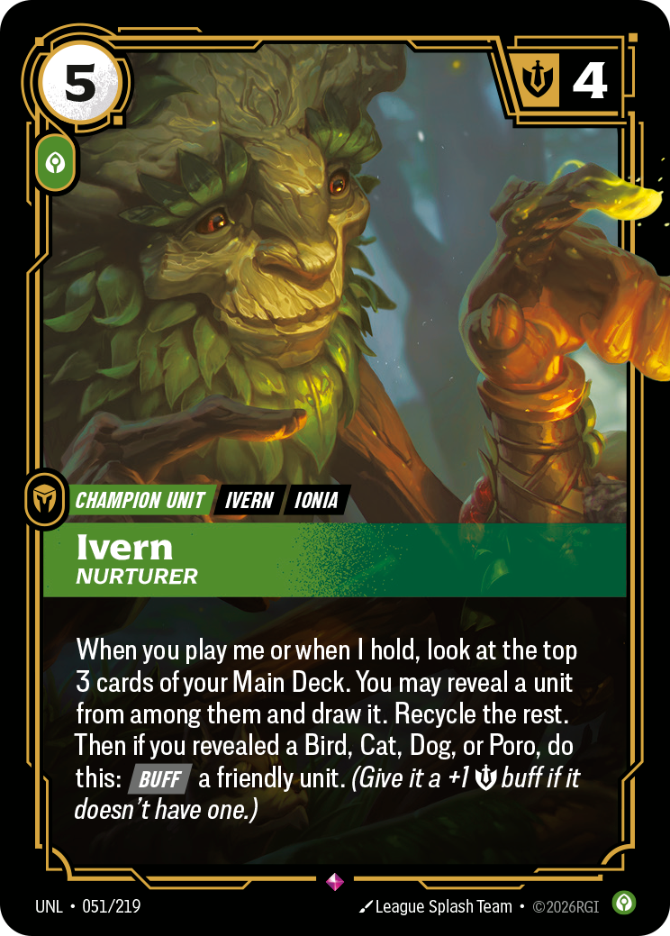 Ivern, Nurturer Riftbound card
