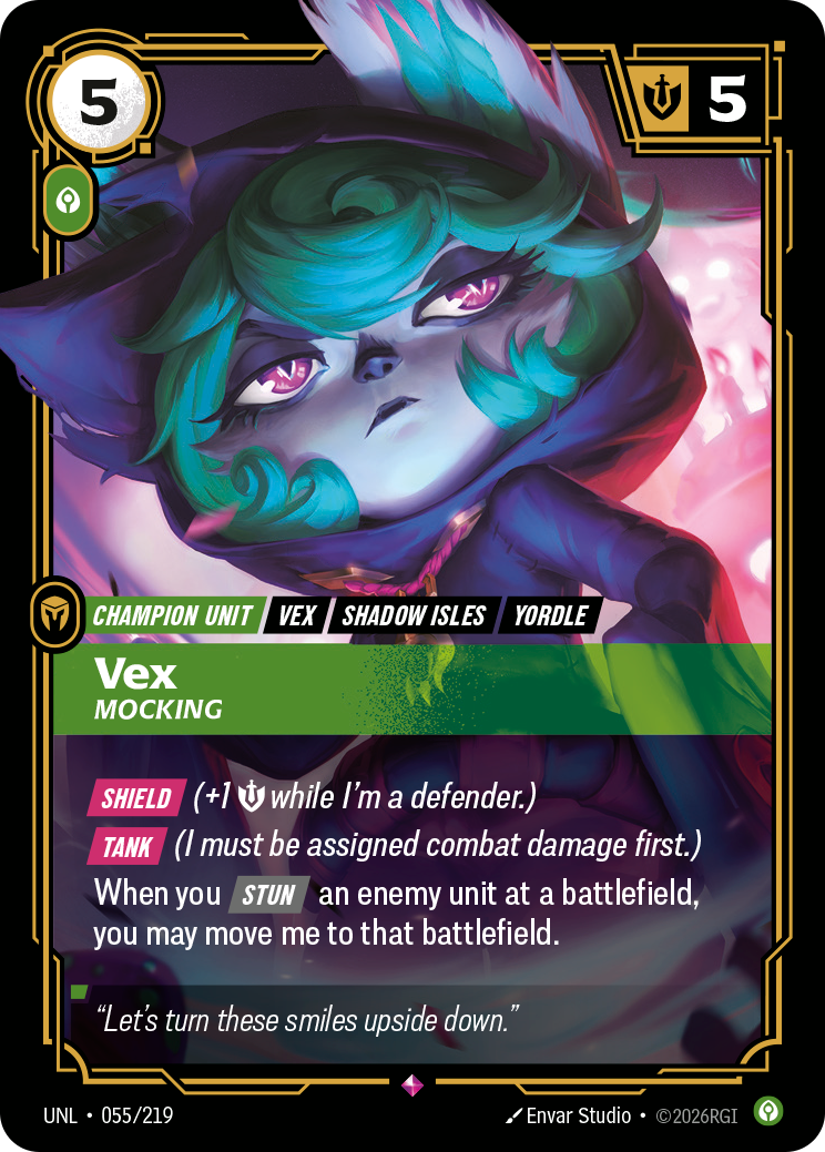 Vex, Mocking UNL-055/219 Normal Riftbound card