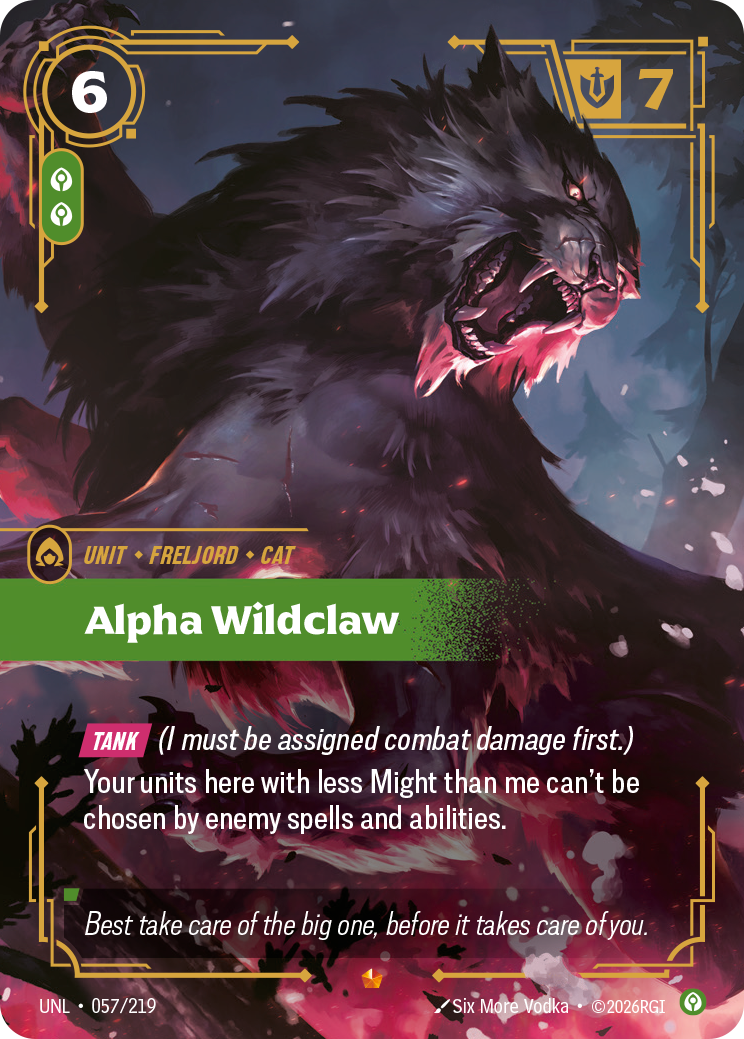 Alpha Wildclaw Riftbound card
