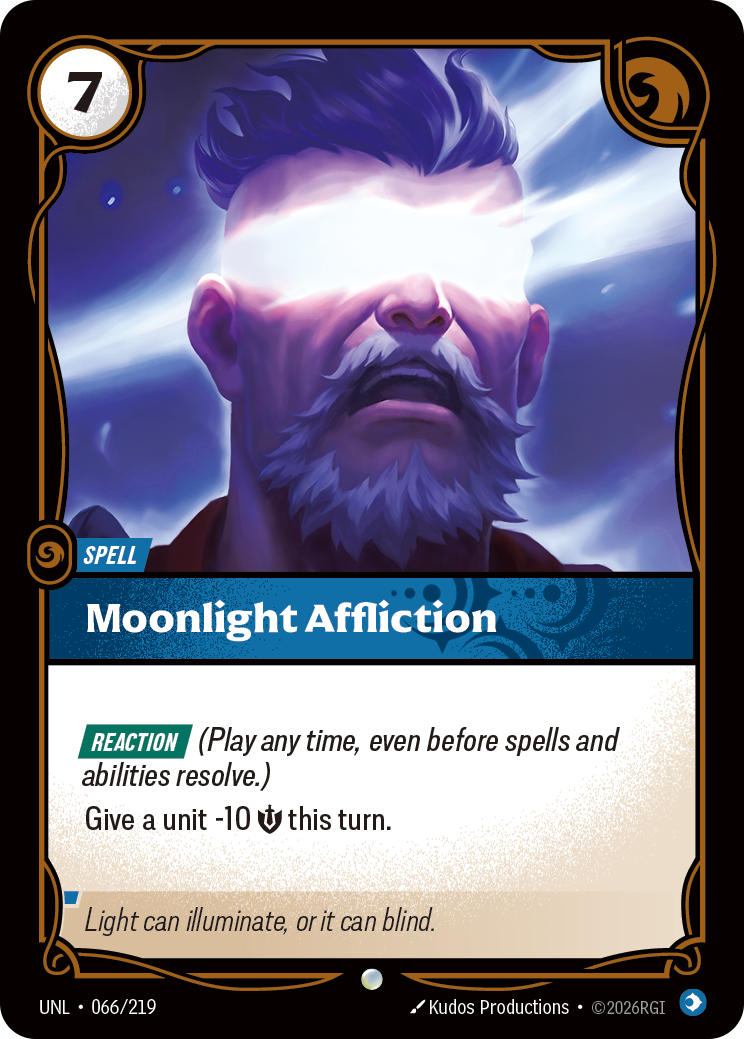 Moonlight Affliction UNL-066/219 Normal Riftbound card