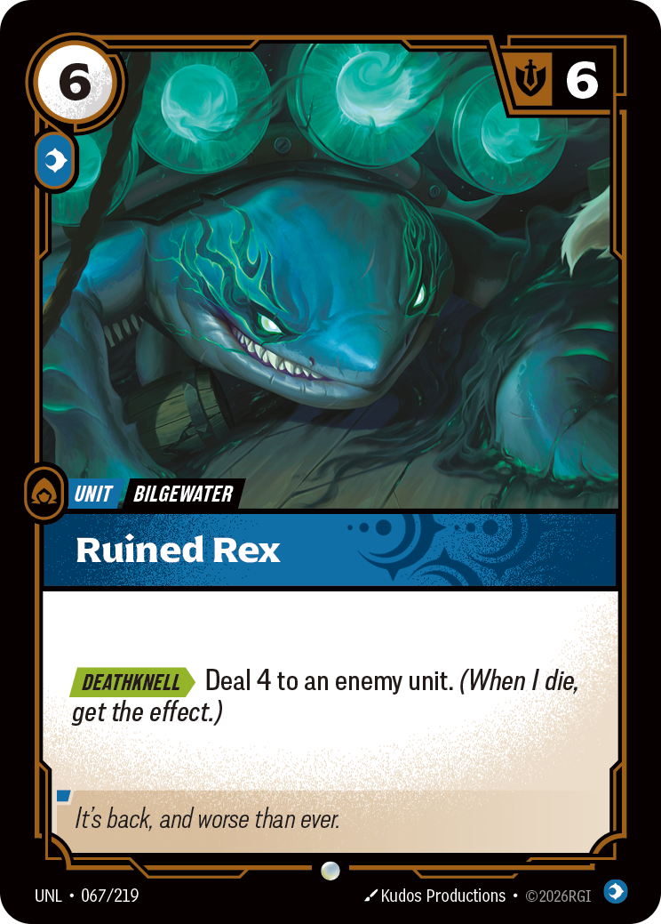 Ruined Rex UNL-067/219 Normal Riftbound card