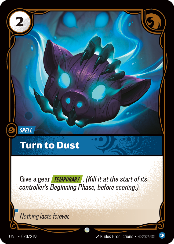 Turn to Dust UNL-070/219 Normal Riftbound card