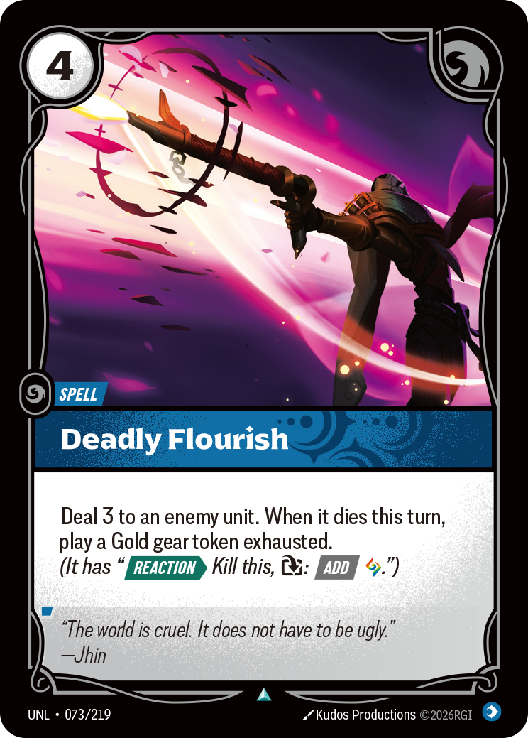 Deadly Flourish UNL-073/219 Normal Riftbound card