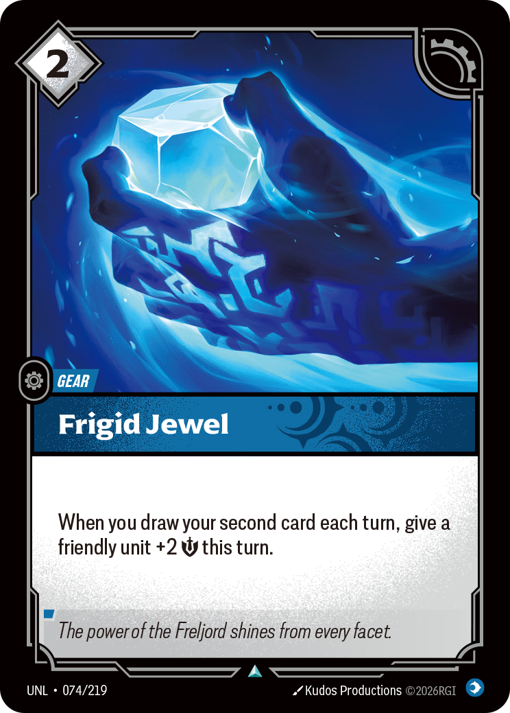 Frigid Jewel UNL-074/219 Normal Riftbound card