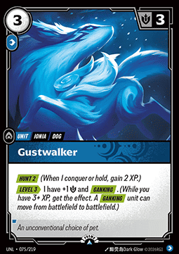 Gustwalker UNL-075/219-P Foil Riftbound card