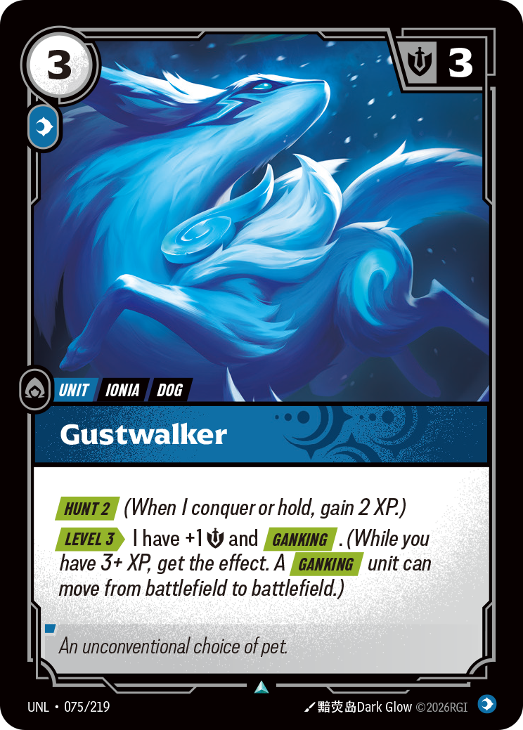 Gustwalker UNL-075/219 Normal Riftbound card