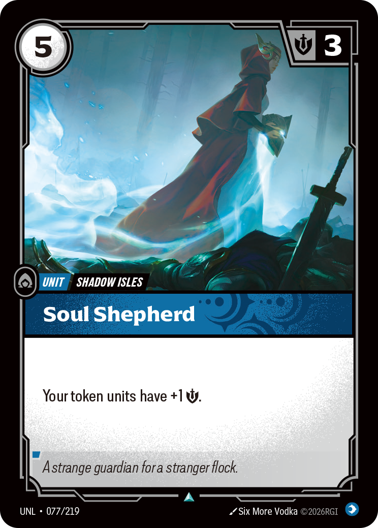 Soul Shepherd UNL-077/219 Normal Riftbound card