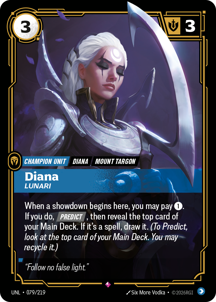 Diana, Lunari UNL-079/219 Normal Riftbound card