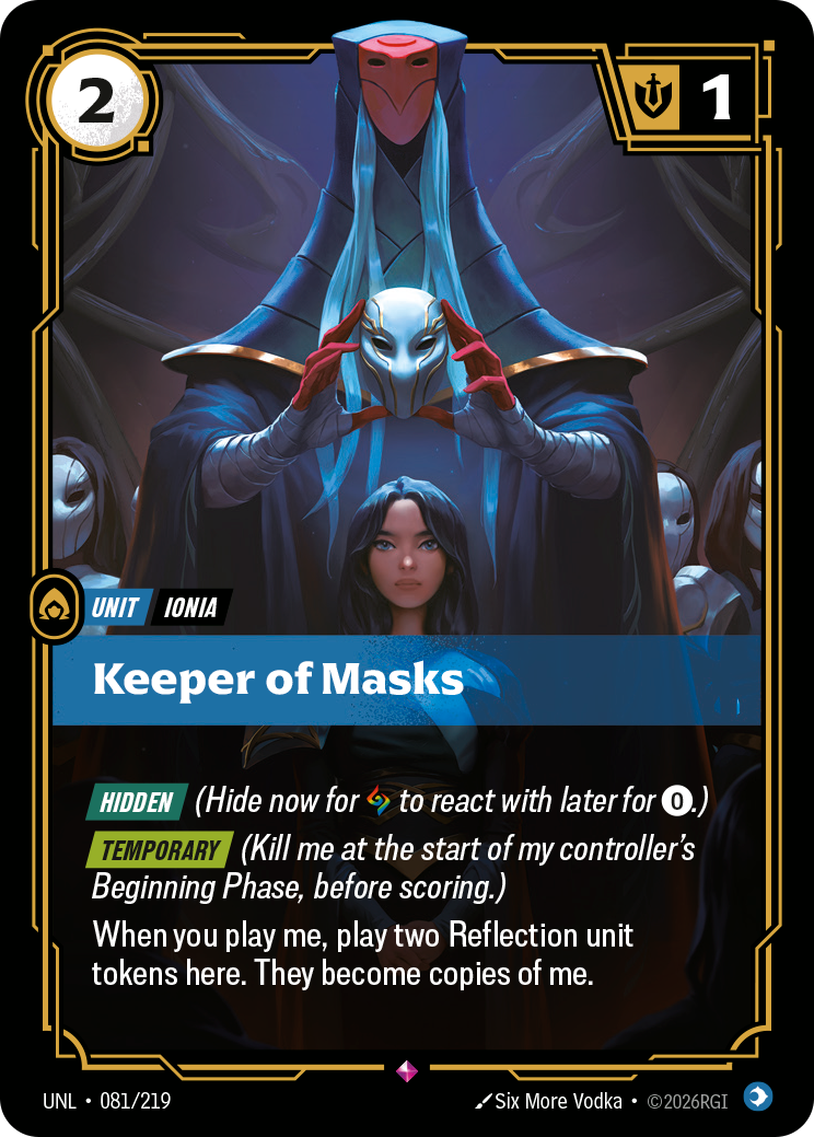 Keeper of Masks UNL-081/219 Normal Riftbound card