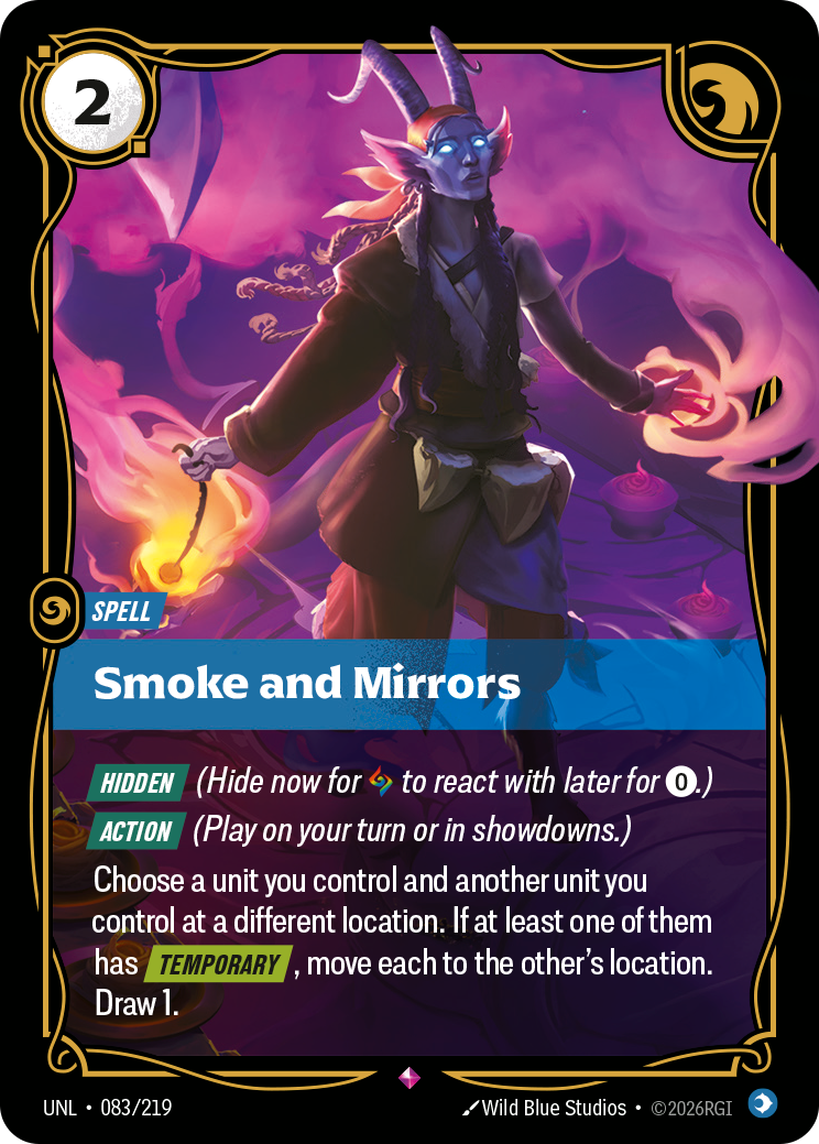 Smoke and Mirrors Riftbound card