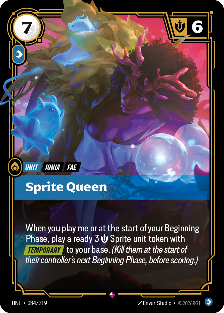 Sprite Queen Riftbound card