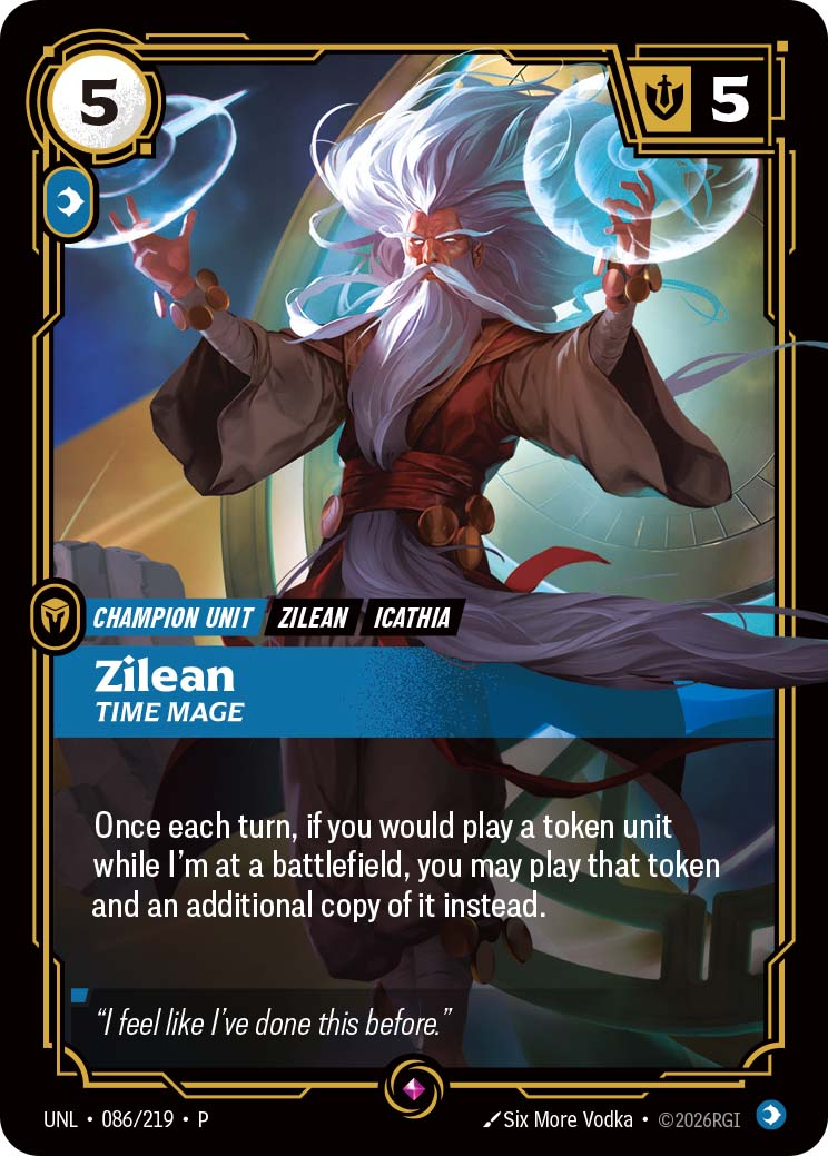 Zilean, Time Mage UNL-086 · Normal Foil