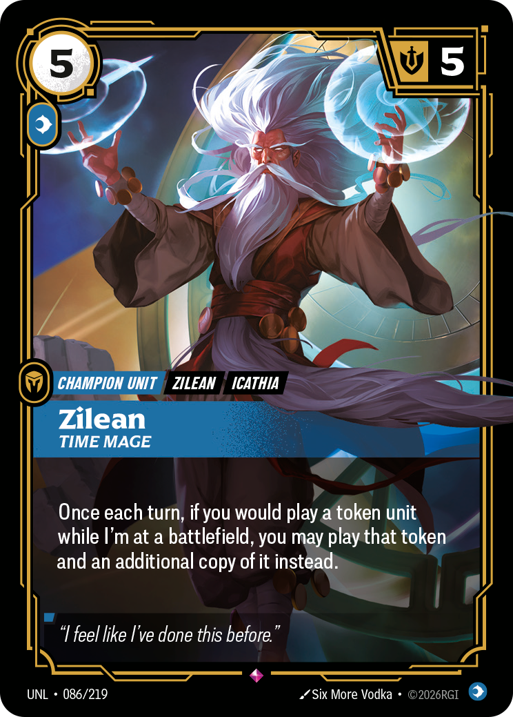 Zilean, Time Mage UNL-086/219 Normal Riftbound card