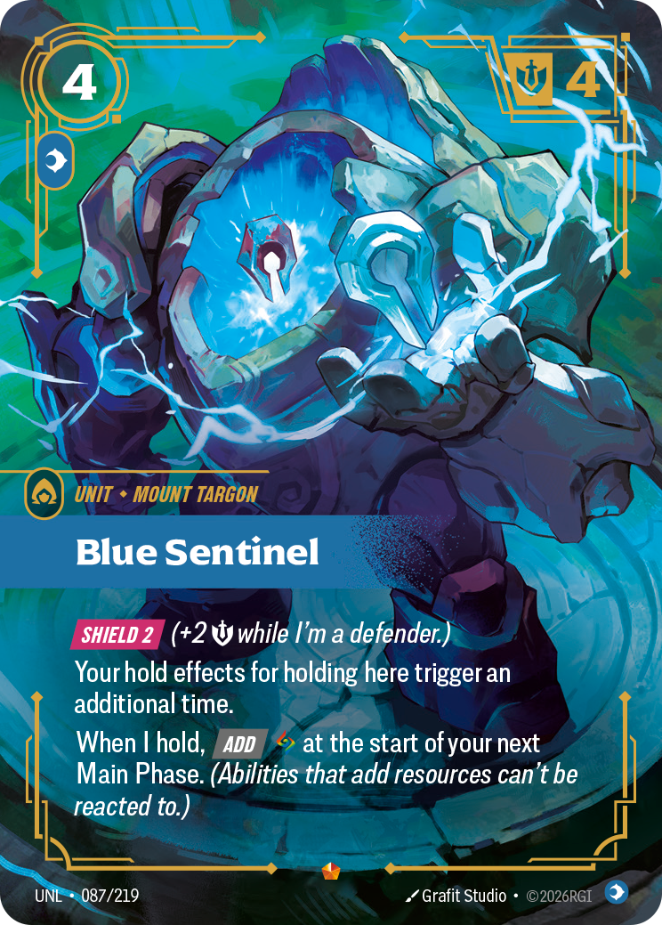 Blue Sentinel Riftbound card