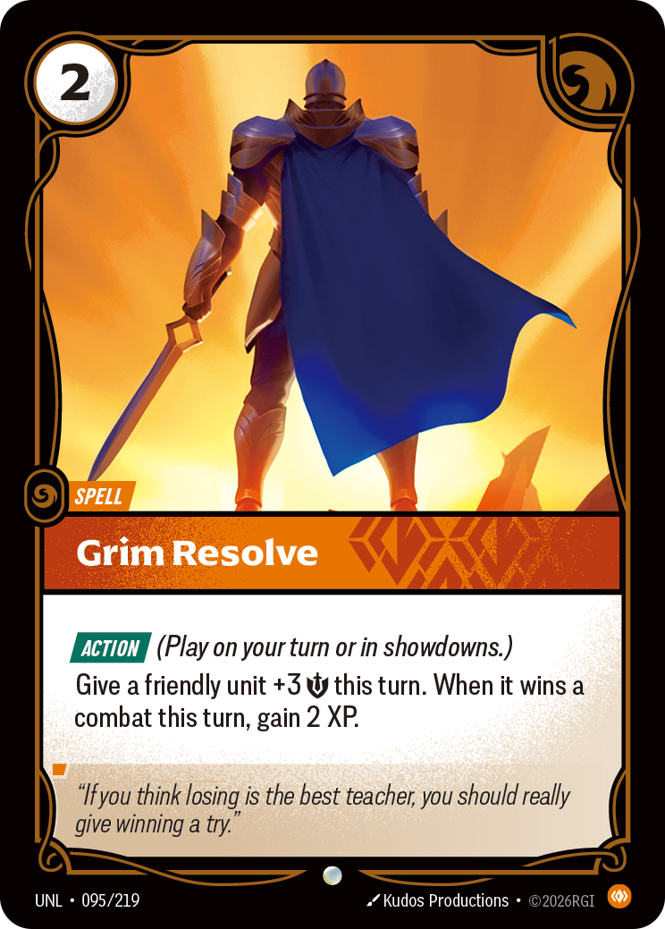 Grim Resolve UNL-095/219 Normal Riftbound card