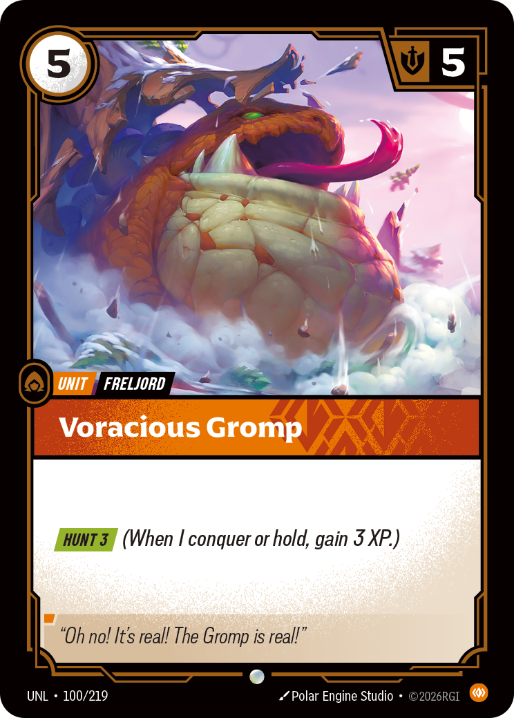 Voracious Gromp UNL-100/219 Normal Riftbound card