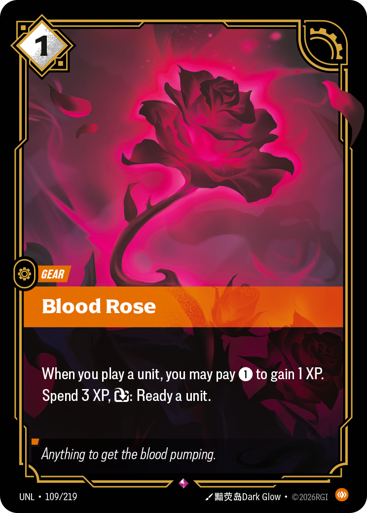 Blood Rose UNL-109/219 Normal Riftbound card