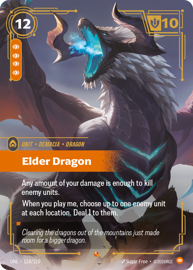Elder Dragon UNL-118/219 Normal Riftbound card