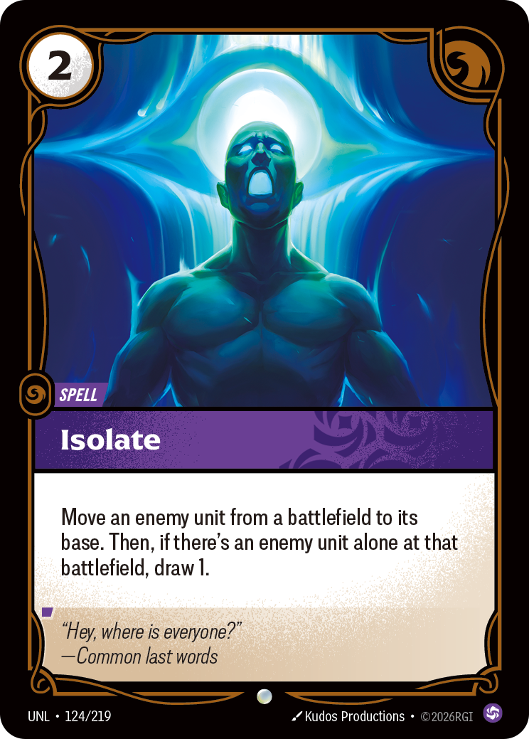 Isolate Riftbound card