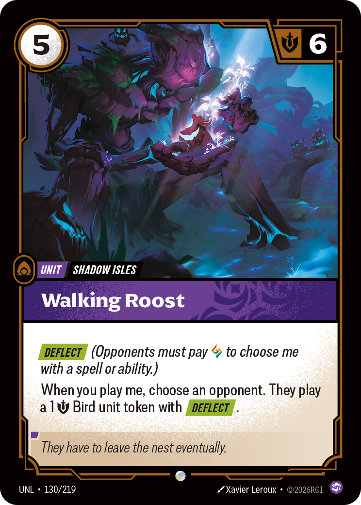 Walking Roost UNL-130/219 Normal Riftbound card