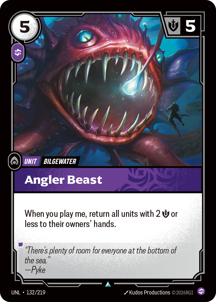 Angler Beast UNL-132/219 Normal Riftbound card