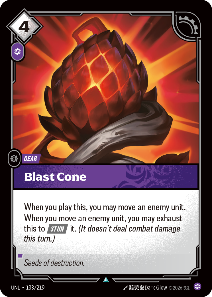 Blast Cone UNL-133/219 Normal Riftbound card