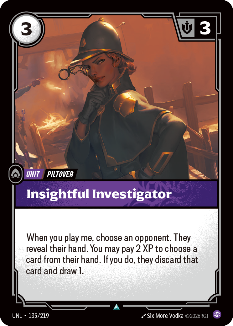 Insightful Investigator UNL-135/219 Normal Riftbound card
