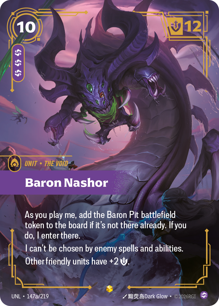 Baron Nashor UNL-147a/219 Alternate Art Riftbound card