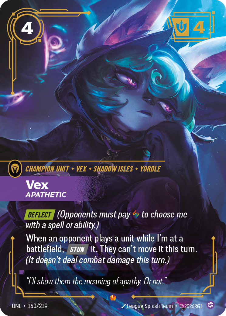 Vex, Apathetic UNL-150/219 Normal Riftbound card