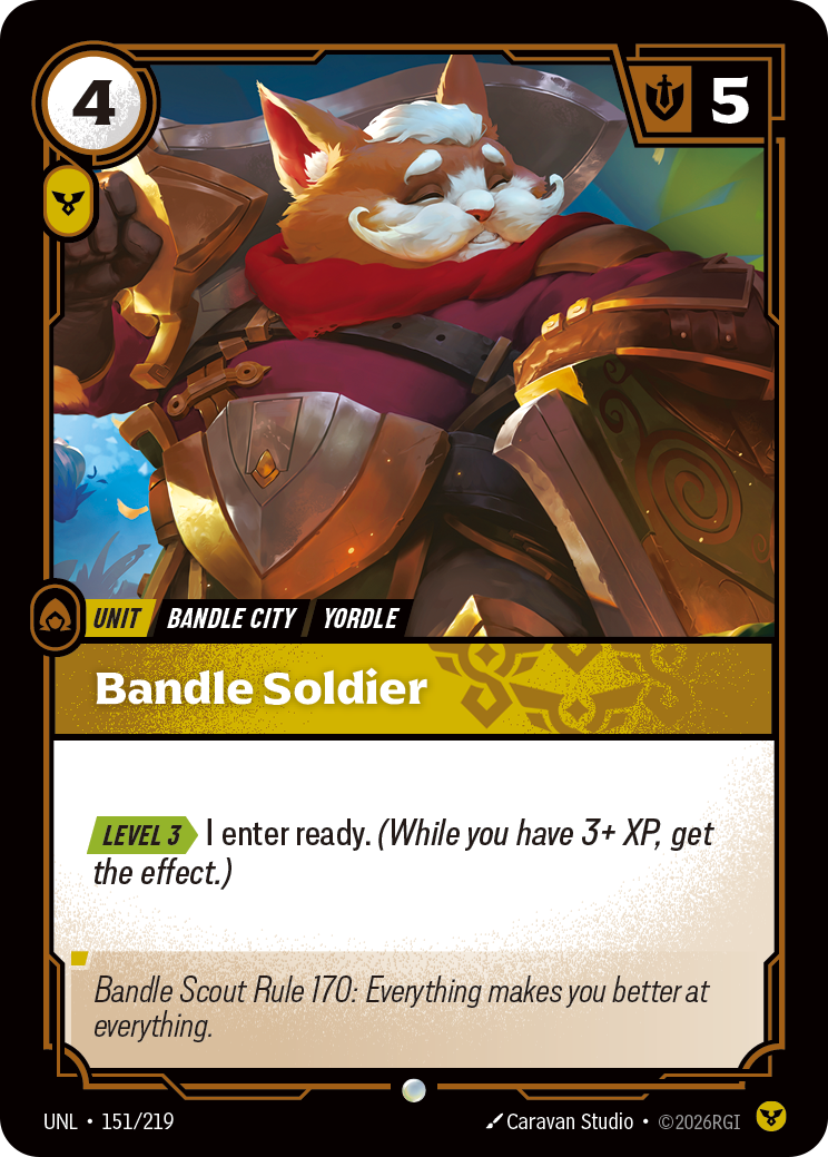 Bandle Soldier UNL-151/219 Normal Riftbound card