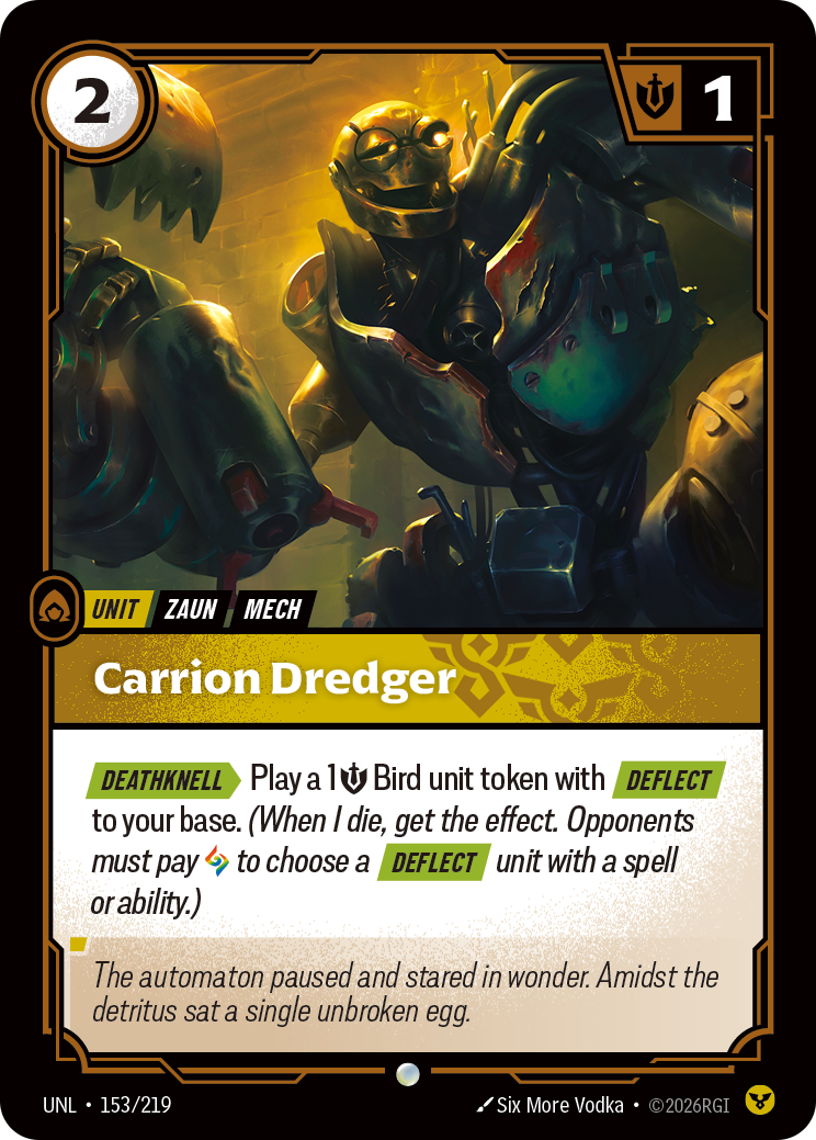 Carrion Dredger UNL-153/219 Normal Riftbound card