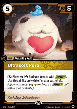 Ultrasoft Poro UNL-160/219-P Foil Riftbound card