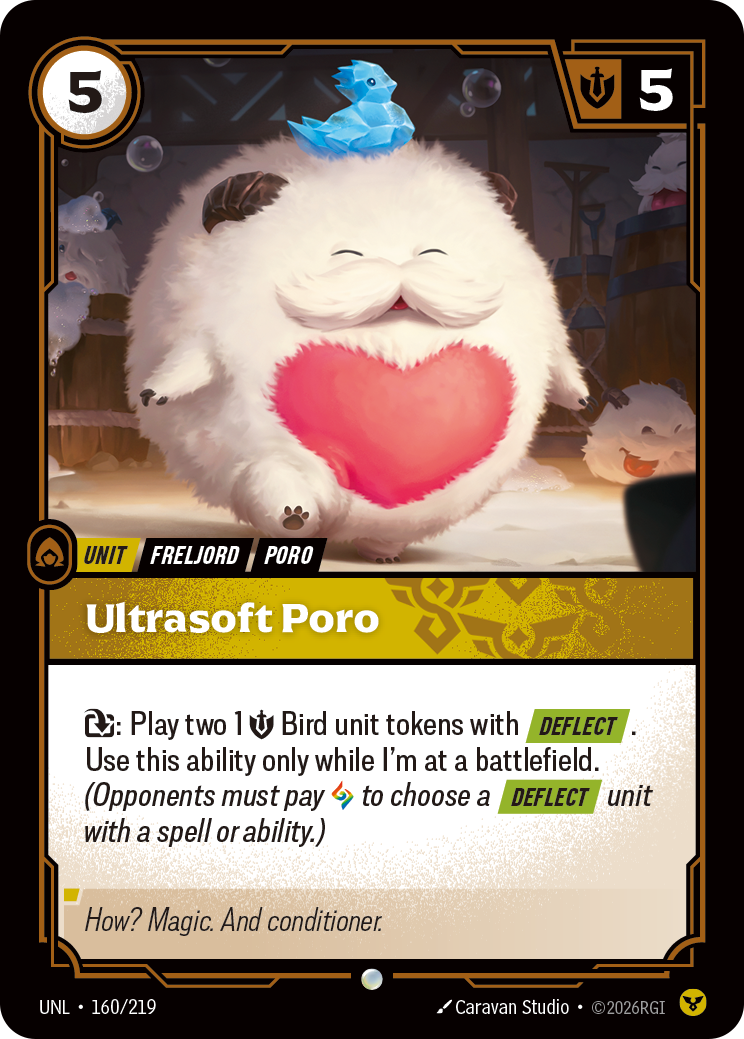 Ultrasoft Poro UNL-160/219 Normal Riftbound card