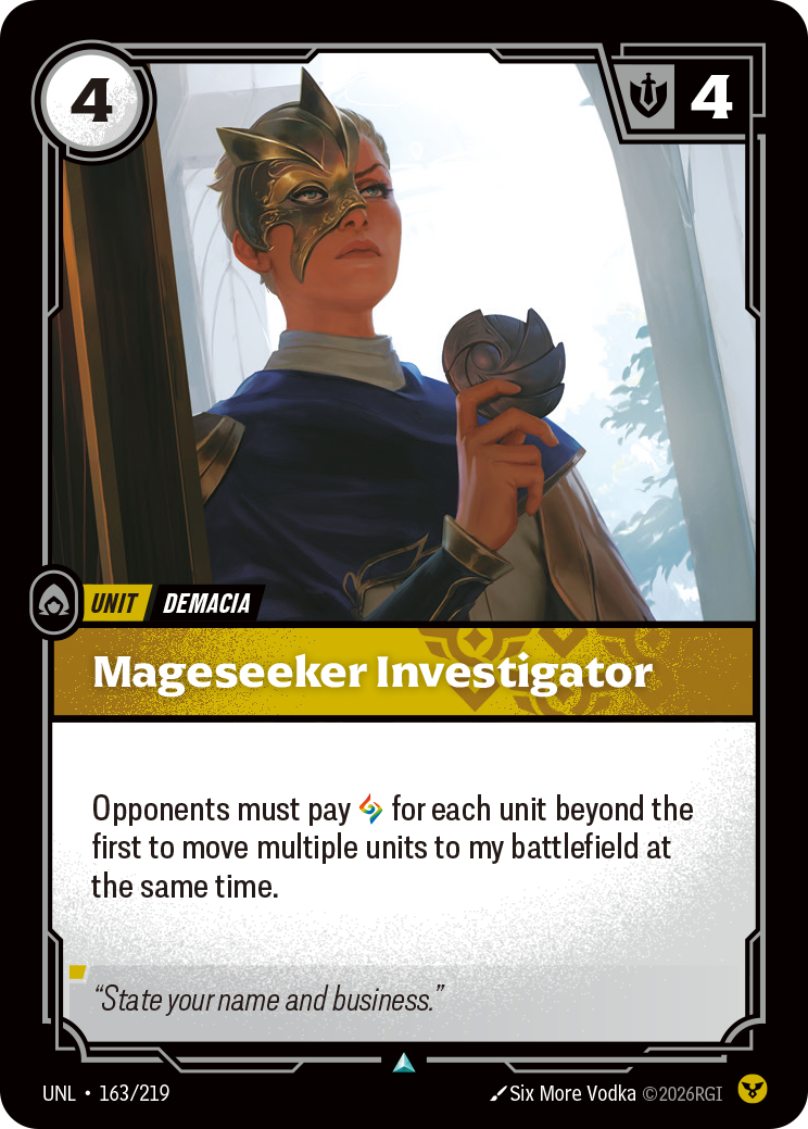 Mageseeker Investigator UNL-163/219 Normal Riftbound card