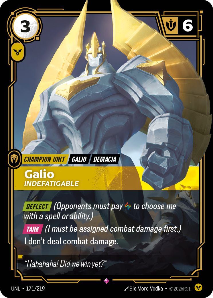 Galio, Indefatigable Riftbound card