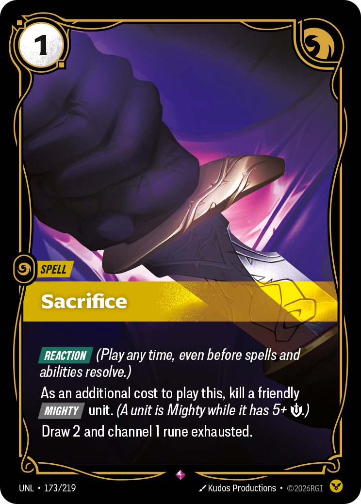 Sacrifice Riftbound card