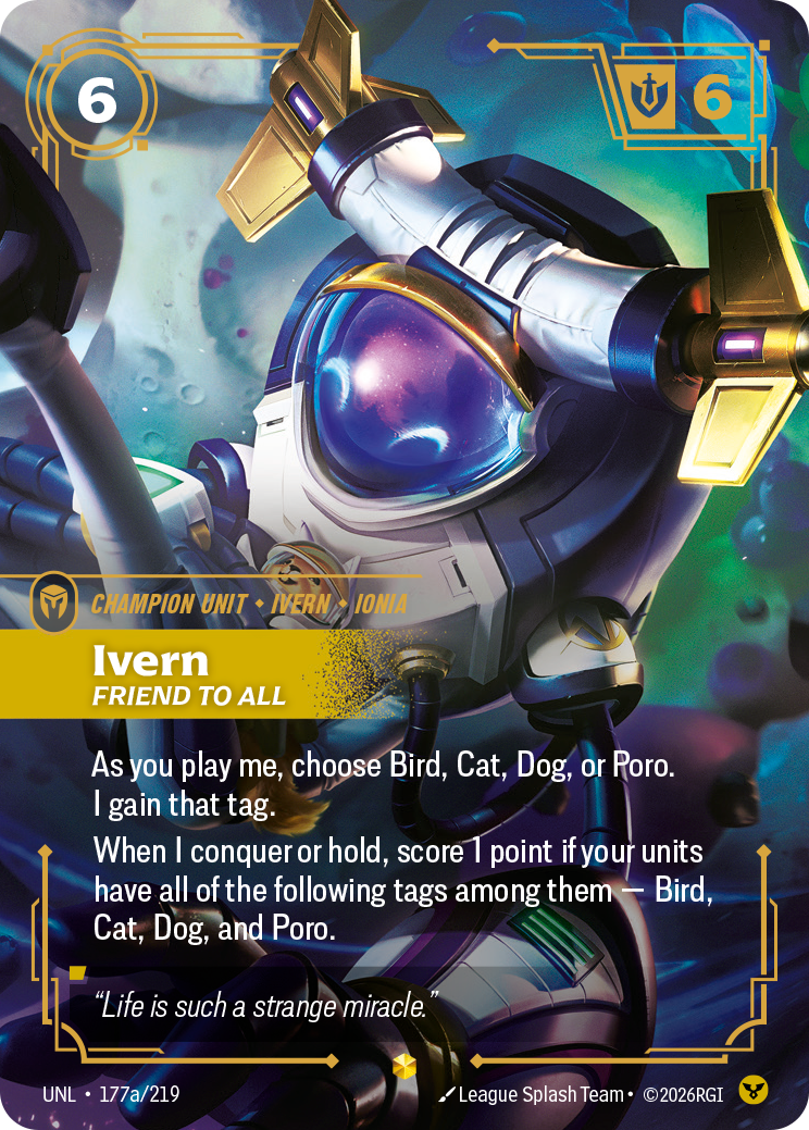 Ivern, Friend to All UNL-177a/219 Alternate Art Riftbound card