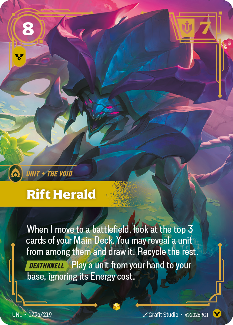 Rift Herald UNL-179a/219 Alternate Art Riftbound card