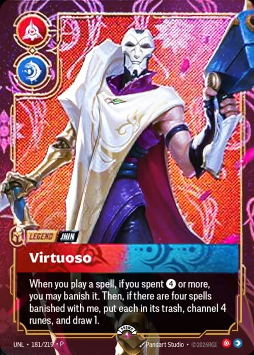 Virtuoso UNL-181/219-P-PRIZE Normal Riftbound card