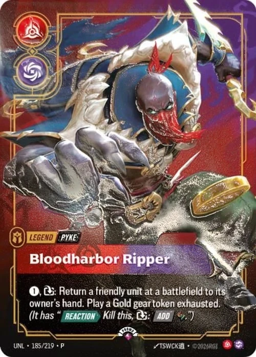Bloodharbor Ripper UNL-185/219-P-PRIZE Normal Riftbound card