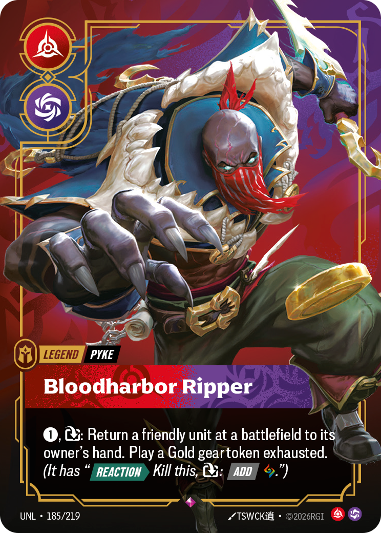 Bloodharbor Ripper UNL-185/219 Normal Riftbound card