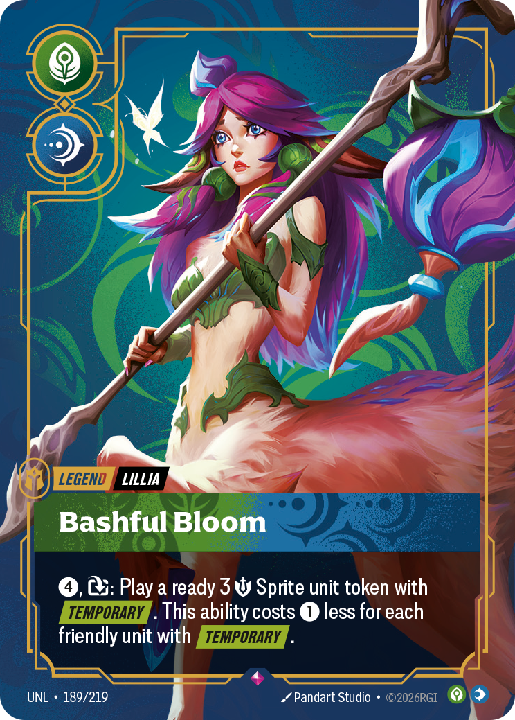 Bashful Bloom UNL-189/219 Normal Riftbound card
