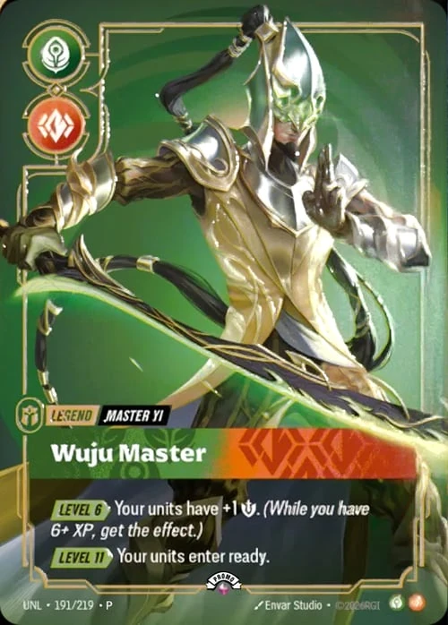 Wuju Master UNL-191/219-P-PRIZE Normal Riftbound card