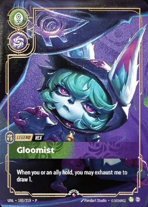 Gloomist UNL-193/219-P-PRIZE Normal Riftbound card