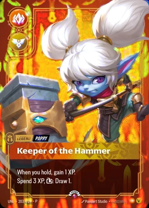 Keeper of the Hammer UNL-203/219-P-BEST Foil Riftbound card
