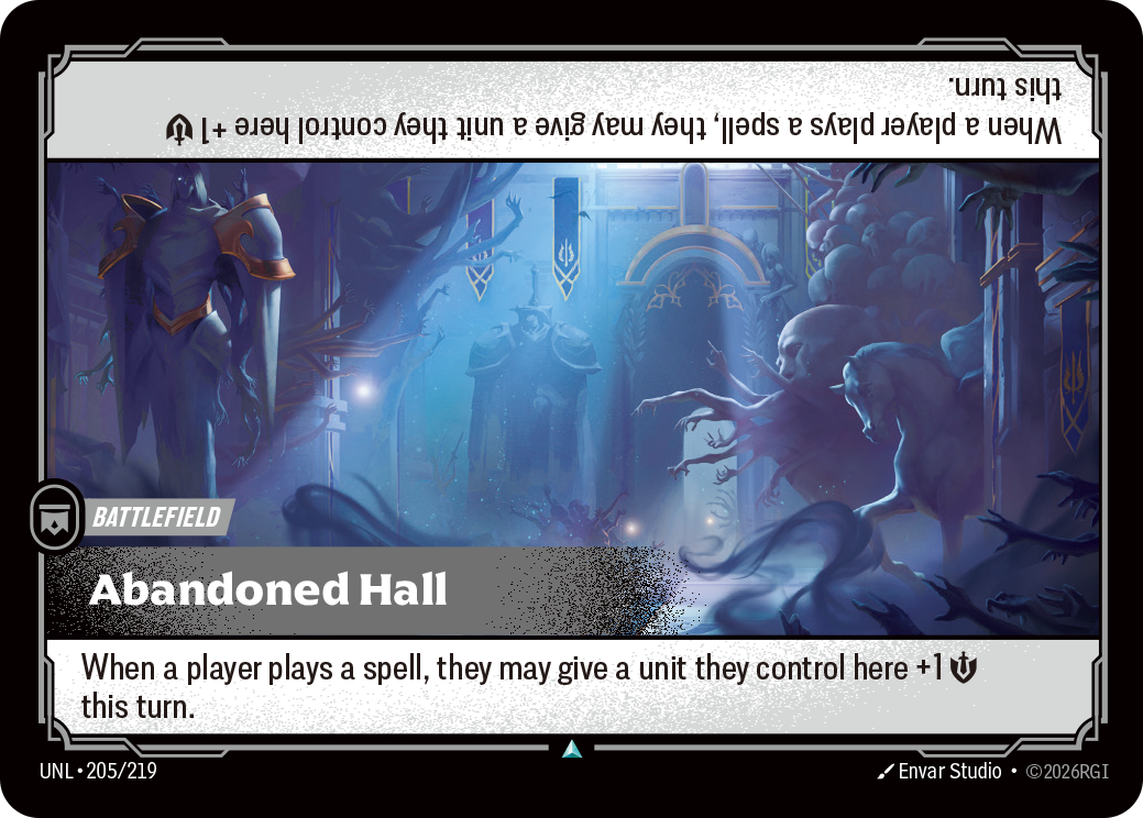 Abandoned Hall UNL-205/219 Normal Riftbound card
