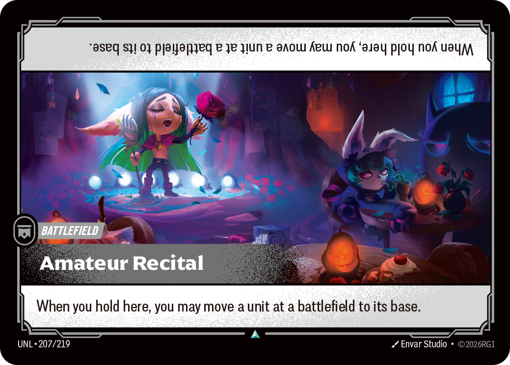 Amateur Recital UNL-207/219 Normal Riftbound card