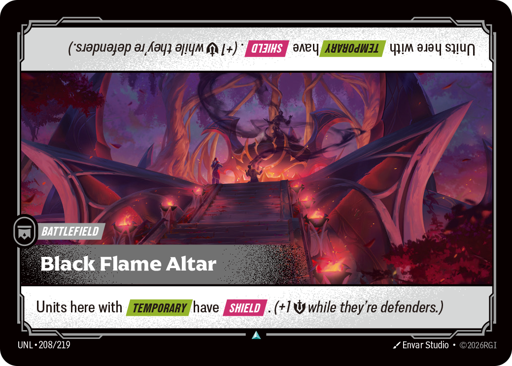 Black Flame Altar UNL-208/219 Normal Riftbound card