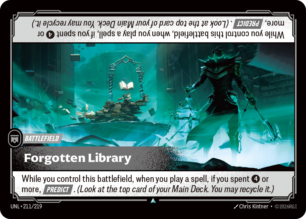 Forgotten Library UNL-211/219 Normal Riftbound card